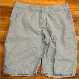 Quicksilver Men’s Sz 30 Blue Shorts Bermudas Zipper Pockets